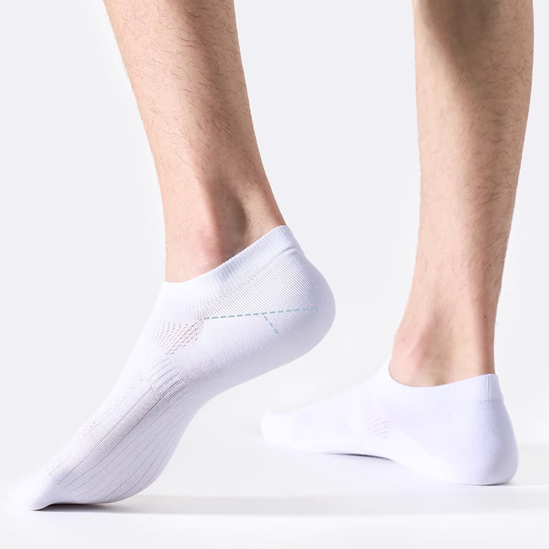 Cotton Sweat-wicking Mesh Breathable No Show Socks(7 Pairs)