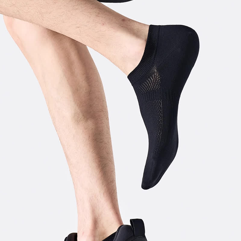Cotton Sweat-wicking Mesh Breathable No Show Socks(7 Pairs)