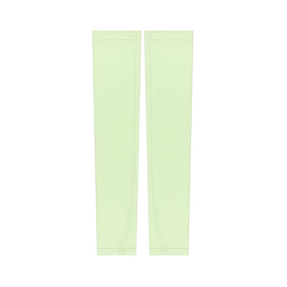 Elastic Breathable Outdoor Sun Protection Arm Sleeves - Green - XL - image 10