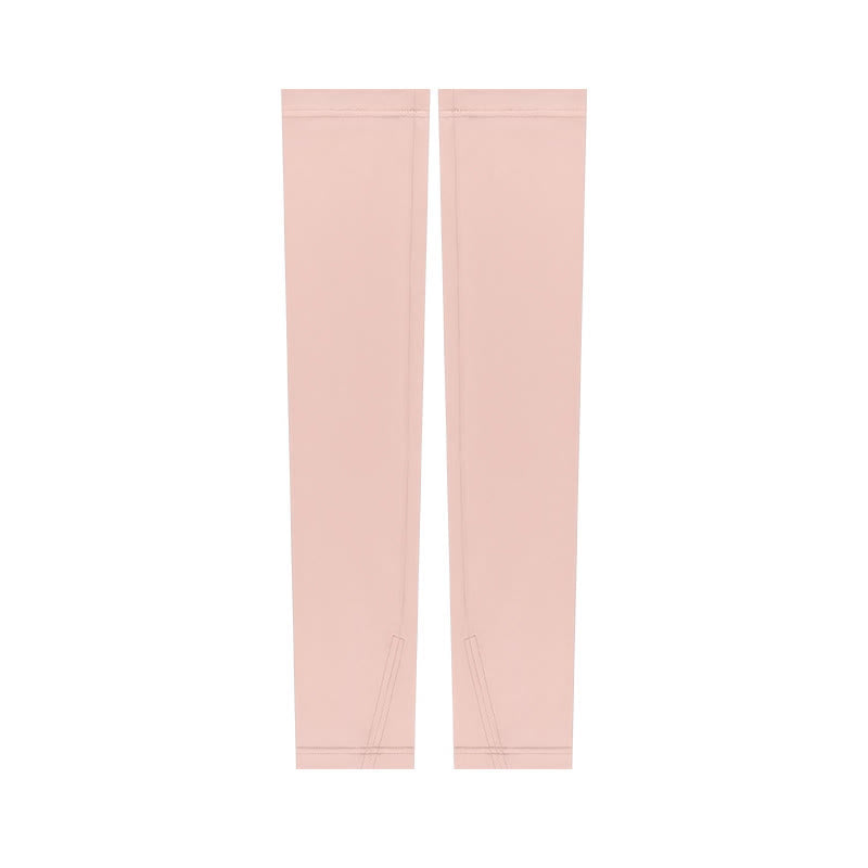 Elastic Breathable Outdoor Sun Protection Arm Sleeves - Pink - XL - image 4