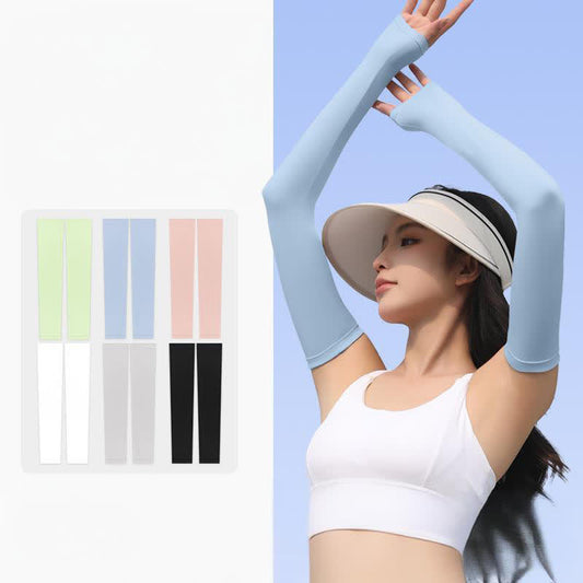 Outdoor Sports Sun Protection Ice Silk Arm Sleeves