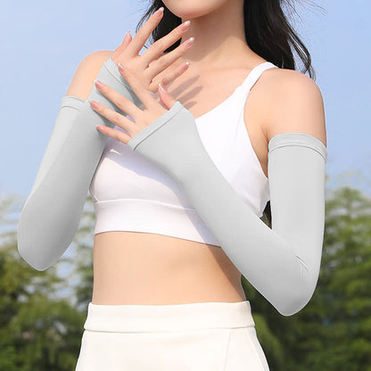Outdoor Sports Sun Protection Ice Silk Arm Sleeves