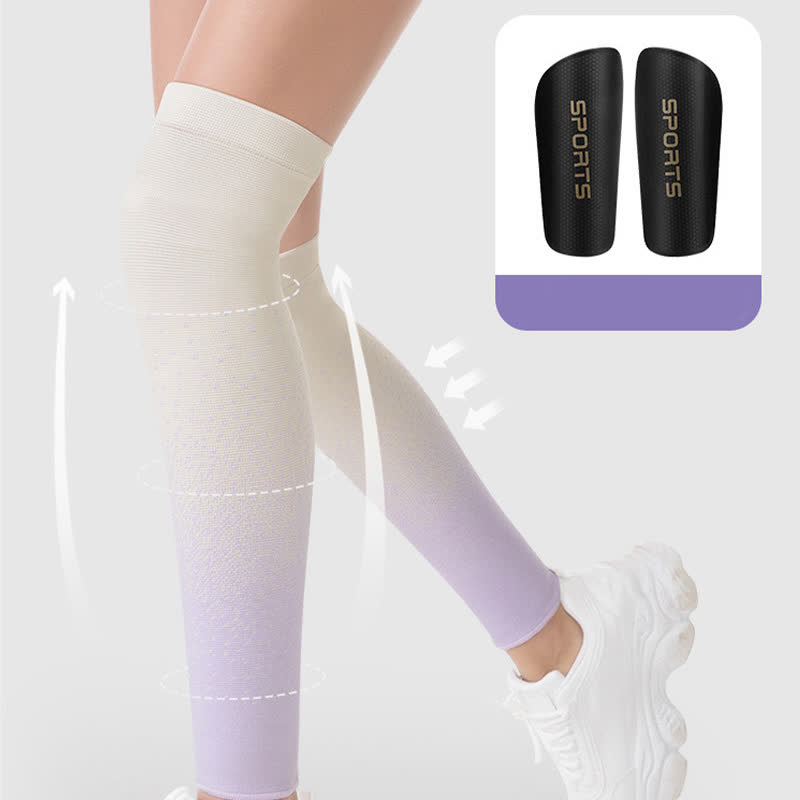 Gradient Color Breathable Sports Thigh Sleeves - image 2