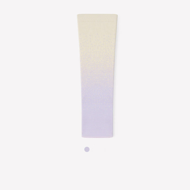 Gradient Color Breathable Sports Thigh Sleeves - Light Purple - XL - image 7
