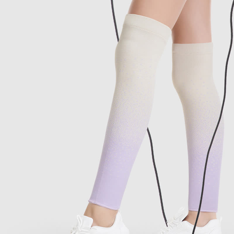 Gradient Color Breathable Sports Thigh Sleeves - image 4