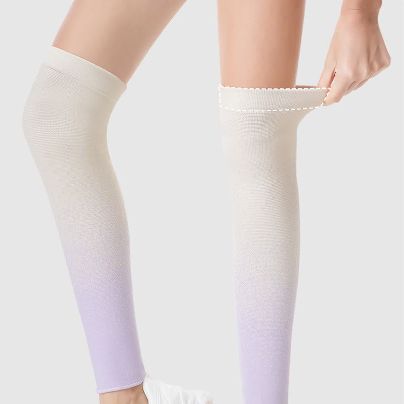 Gradient Color Breathable Sports Thigh Sleeves - image 6