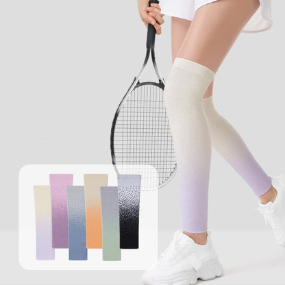 Gradient Color Breathable Sports Thigh Sleeves - image 0