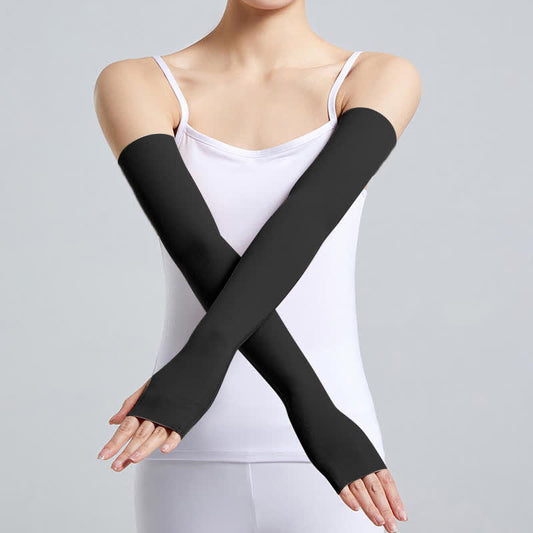 Long Modal Finger Loop Arm Sleeves(2 Pairs)