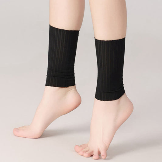 Wheat Jacquard Ice Silk Ankle Sleeves(2 Pairs)