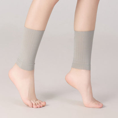 Wheat Jacquard Ice Silk Ankle Sleeves(2 Pairs)