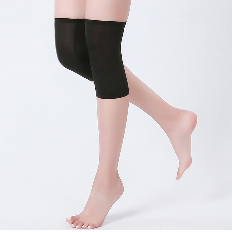 Non-slip Seamless Mulberry Silk Knee Sleeves - image 1