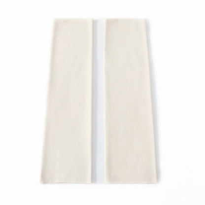 Solid Color Basic Breathable Calf Sleeves - Beige - XL - image 8