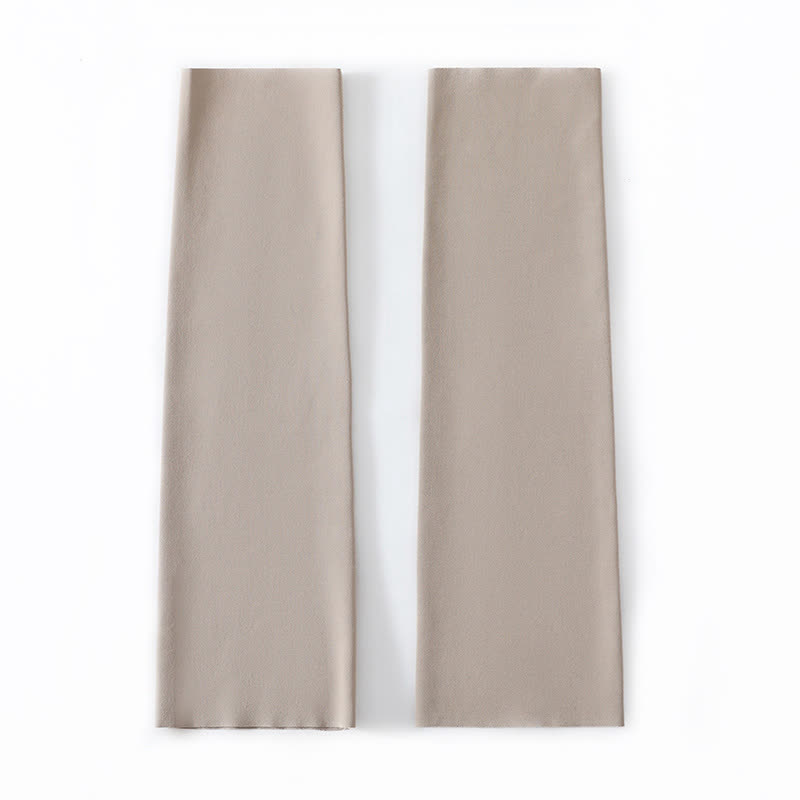 Solid Color Basic Breathable Calf Sleeves - Camel - XL - image 3