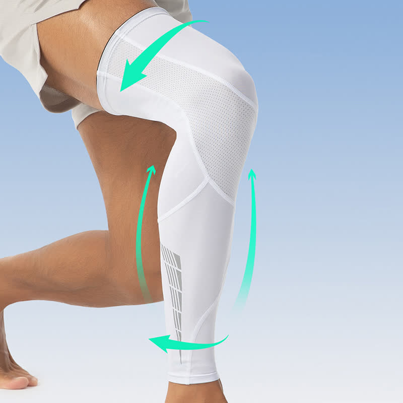 Reflective Non-slip Cycling Compression Thigh Sleeves - image 1