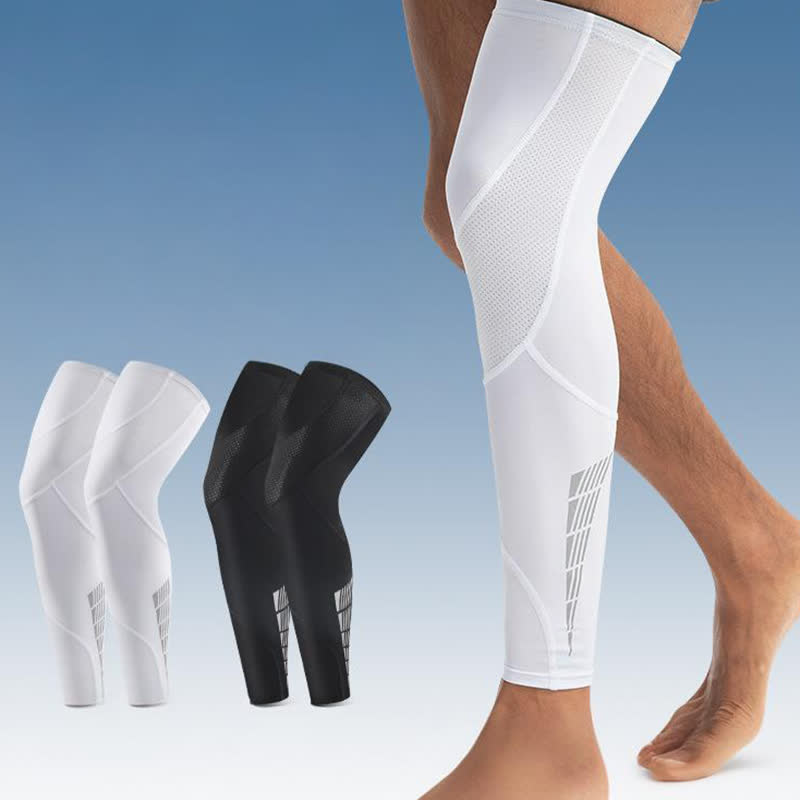Reflective Non-slip Cycling Compression Thigh Sleeves - image 0