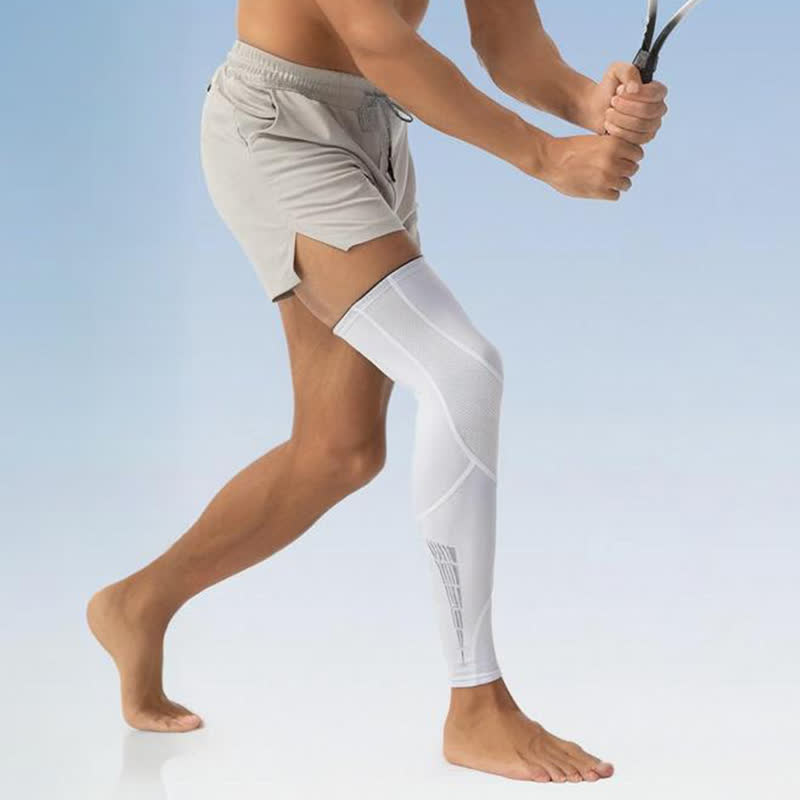 Reflective Non-slip Cycling Compression Thigh Sleeves - image 2
