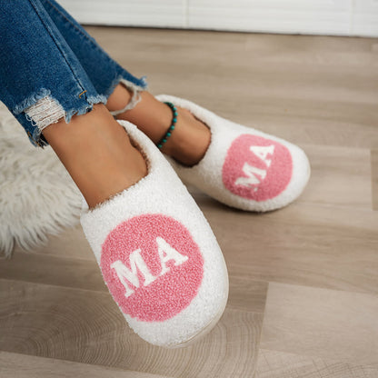 Plus Size MAMA Print Slippers - image 2