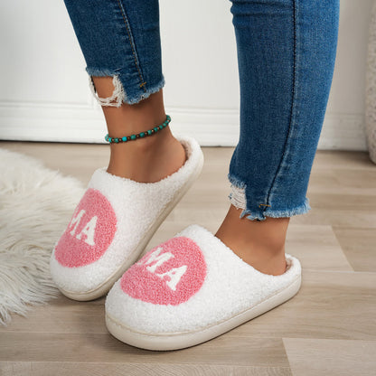 Plus Size MAMA Print Slippers - image 0
