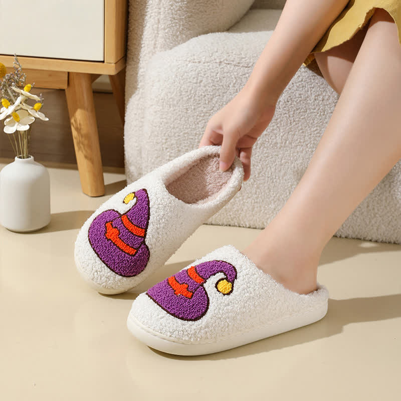 Plus Size Halloween Element Print Slippers - image 4