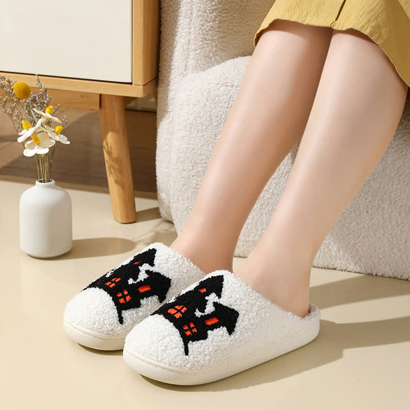 Plus Size Halloween Element Print Slippers - image 8