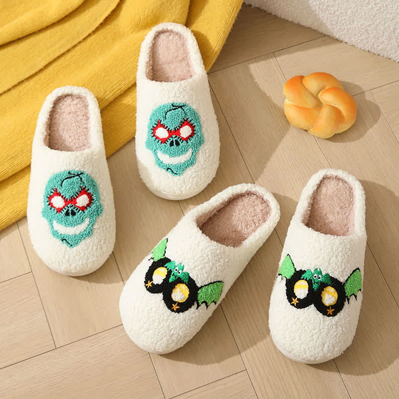 Plus Size Halloween Cartoon Mask Slippers - image 2
