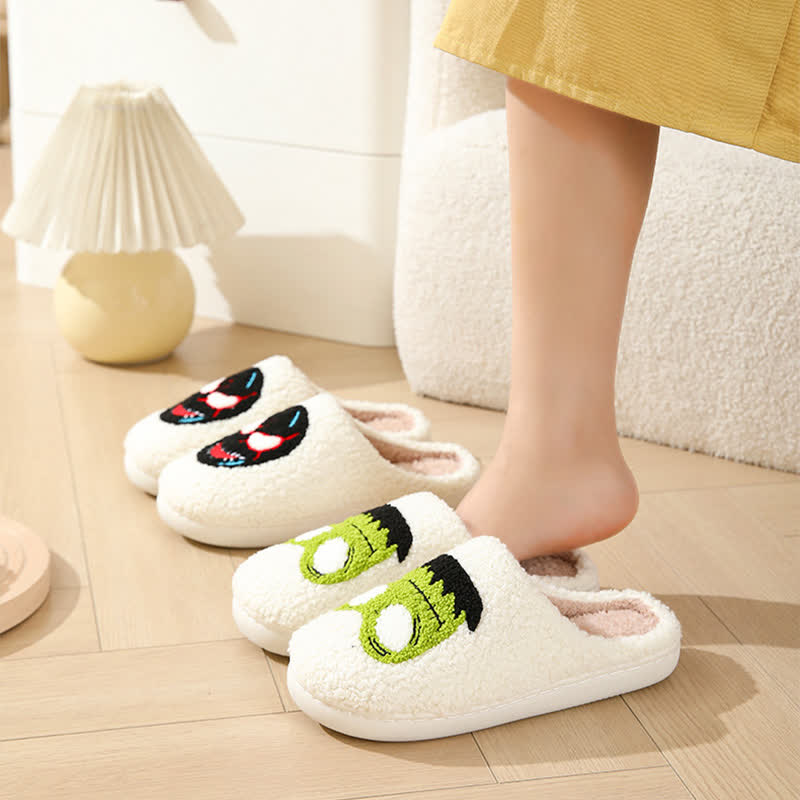 Plus Size Halloween Cartoon Mask Slippers - image 4