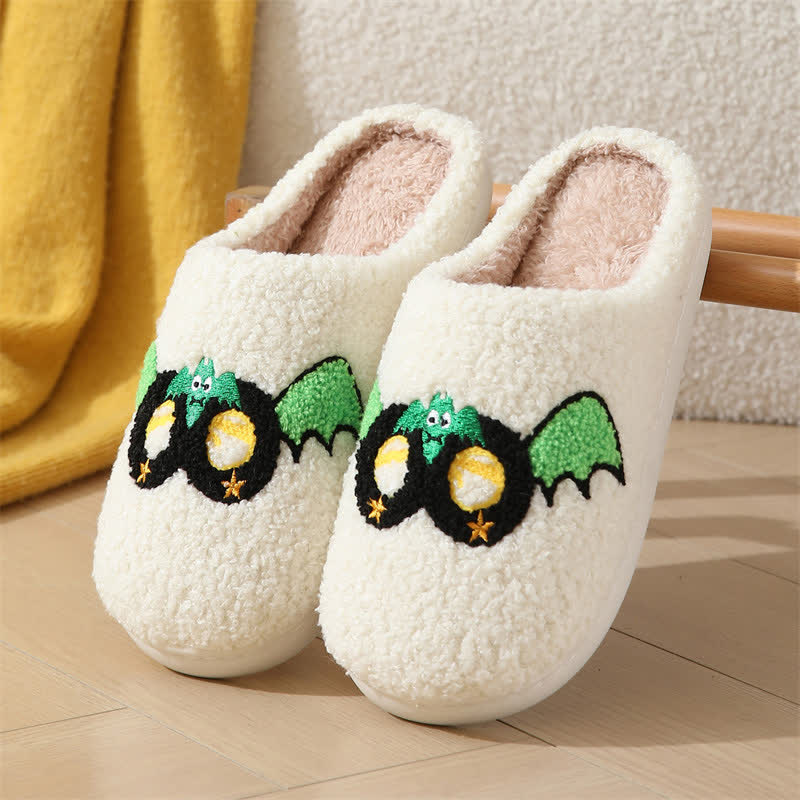 Plus Size Halloween Cartoon Mask Slippers - Green - EU43-44(US9-10) - image 11