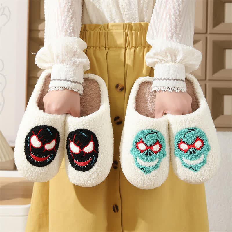 Plus Size Halloween Cartoon Mask Slippers - image 3