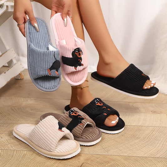 Plus Size Cute Dachshund Slippers - image 0