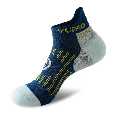 Plus Size Color Block Sports Ankle Compression Socks(5 Pairs) - Navy Blue - EU38-45(US5-11) - image 7