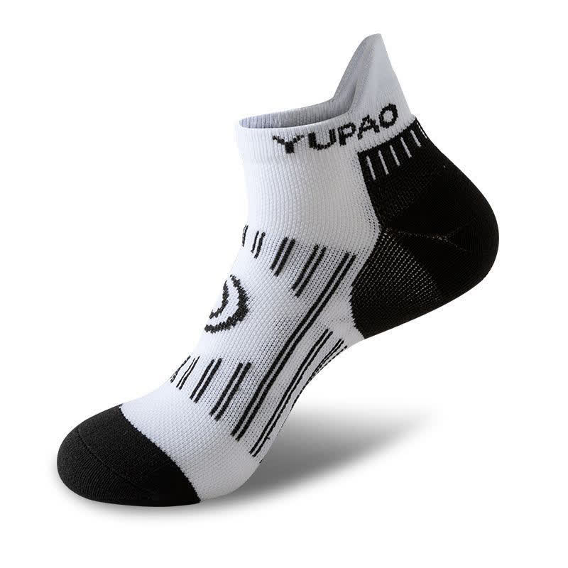 Plus Size Color Block Sports Ankle Compression Socks(5 Pairs) - White - EU38-45(US5-11) - image 4