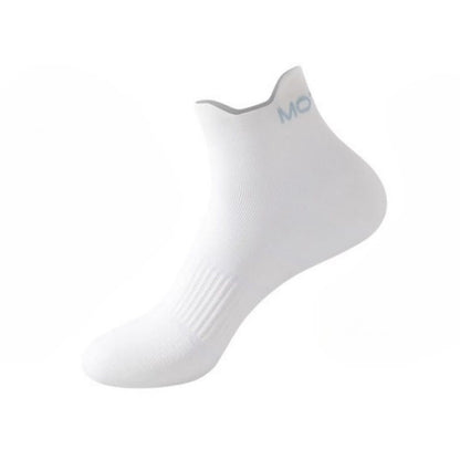 Plus Size Pinstripe Sports Ankle Compression Socks(6 Pairs) - White - EU36-44(US3-10) - image 3