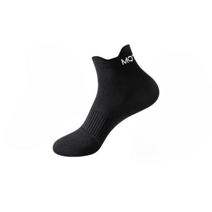 Plus Size Pinstripe Sports Ankle Compression Socks(6 Pairs) - Black - EU36-44(US3-10) - image 7