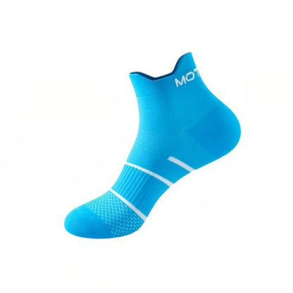 Plus Size Pinstripe Sports Ankle Compression Socks(6 Pairs) - Blue - EU36-44(US3-10) - image 9