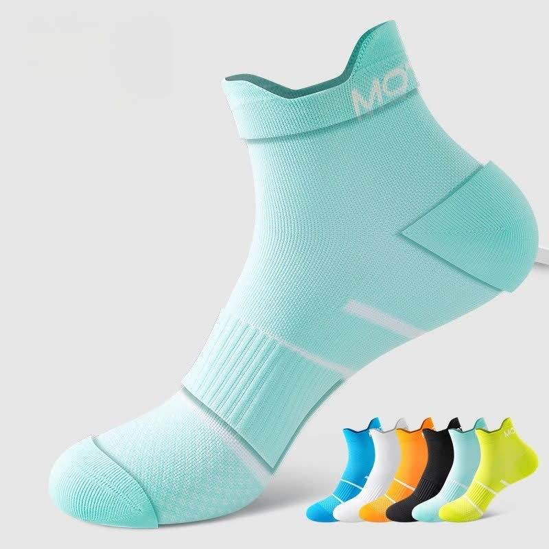 Plus Size Pinstripe Sports Ankle Compression Socks(6 Pairs) - Multicolor - EU36-44(US3-10) - image 2