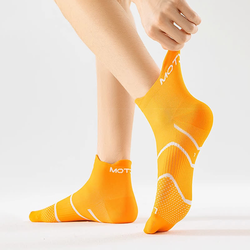 Plus Size Pinstripe Sports Ankle Compression Socks(6 Pairs) - image 4