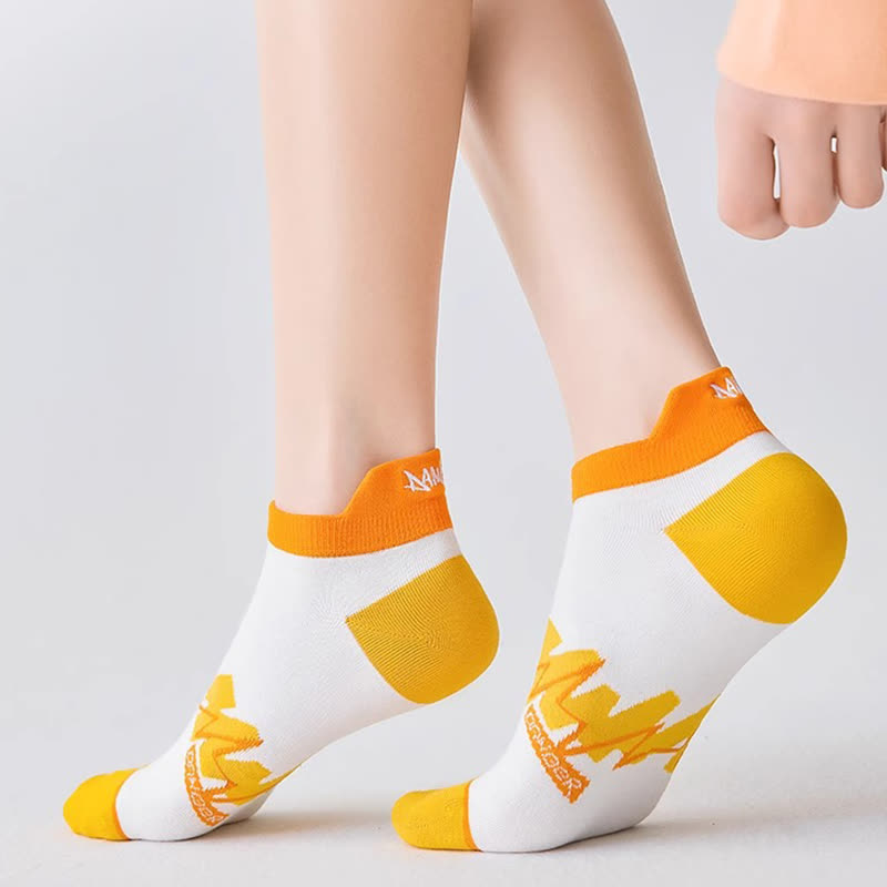 Cotton Geometric Ankle Compression Socks(5 Pairs) - image 3