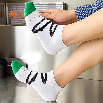 Stripe Series Cotton Ankle Socks(5 Pairs) - image 5