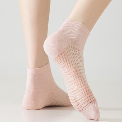 Mesh Breathable Mulberry Silk Ankle Socks(9 Pairs) - image 6