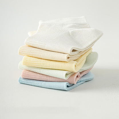 Mesh Breathable Mulberry Silk No Show Socks(9 Pairs) - image 2