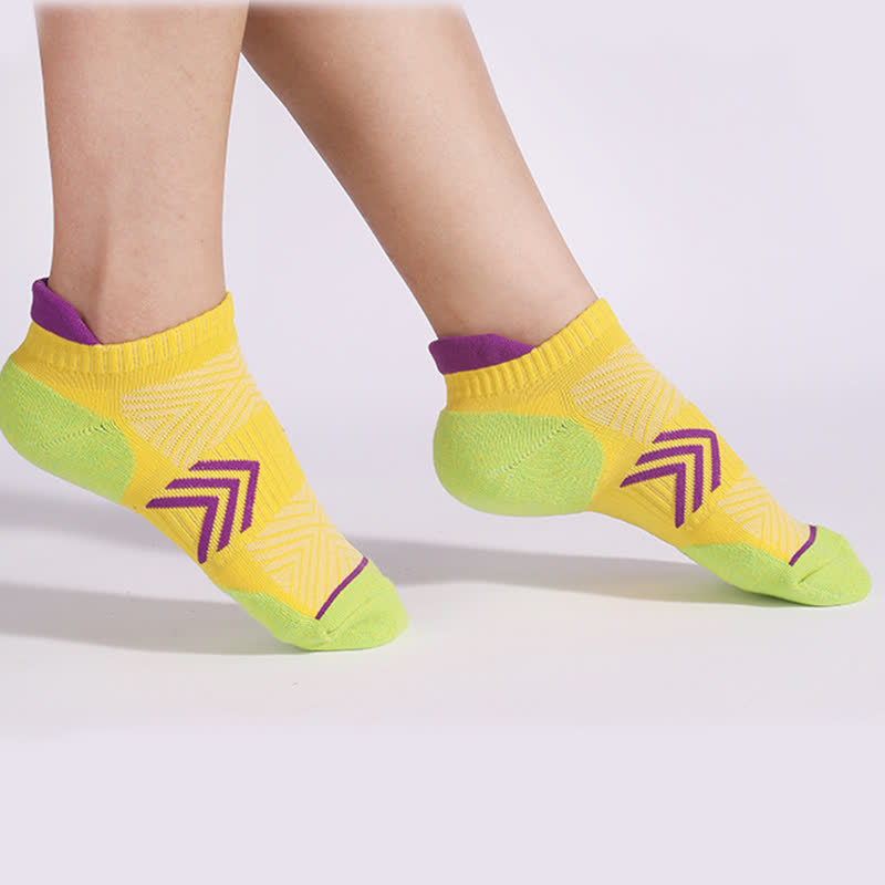 Arrow Colorblock Non-slip Cotton Ankle Compression Socks(6 Pairs) - image 6
