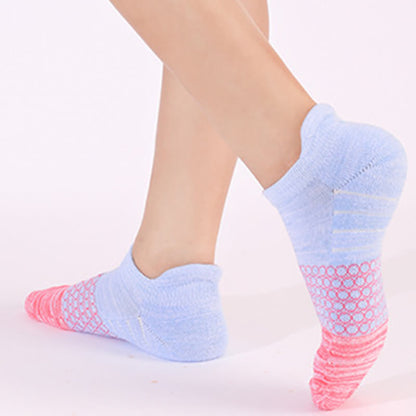 Gradient Color Block Cotton Ankle Compression Socks(8 Pairs) - image 3