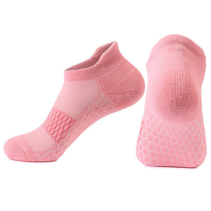 Gradient Color Block Cotton Ankle Compression Socks(8 Pairs) - Pink - EU39-42(US6-8.5) - image 11