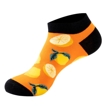 Fun Fruit Series Ankle Socks(6 Pairs) - Orange - EU36-42(US3-8.5) - image 7