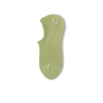 Solid Color Comfortable Mesh Cotton No Show Socks(8 Pairs) - Light Green - EU39-44(US6-10) - image 7