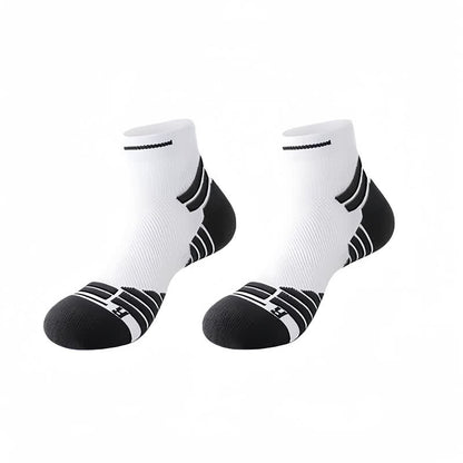Cushioned Running Ankle Compression Socks(3 Pairs) - Black&White - EU38-45(US5-11) - image 8