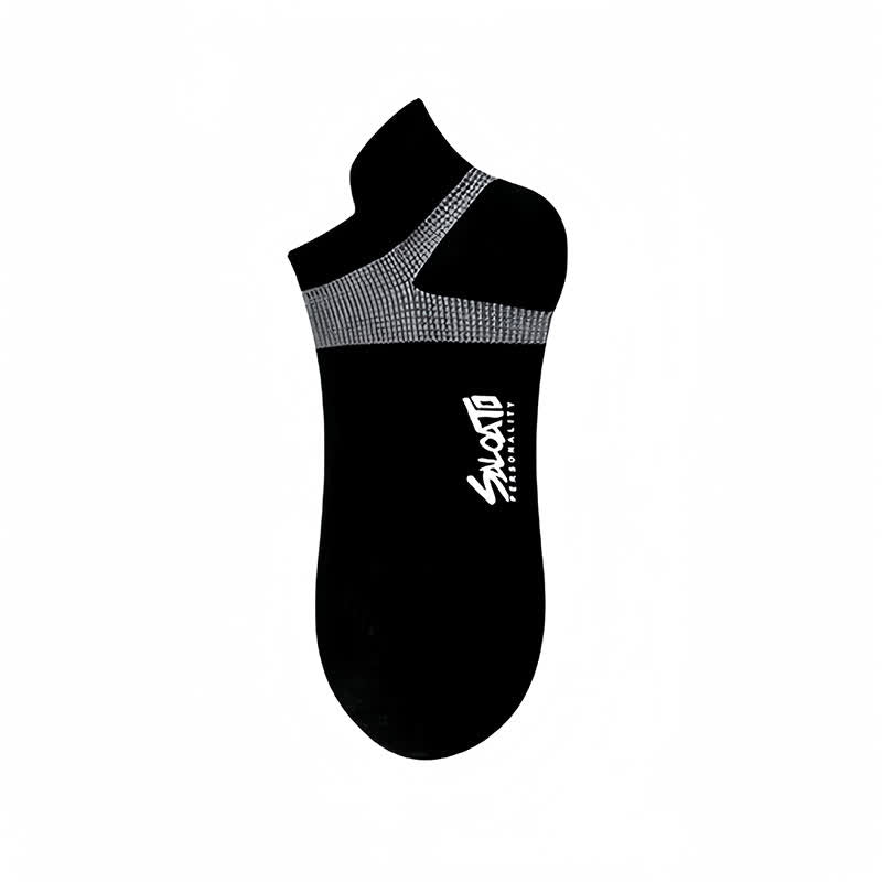 Anti-blister Cotton Athletic Ankle Compression Socks(5 Pairs) - Black - EU39-44(US6-10) - image 5