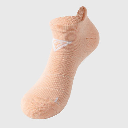 Triangle Print Cotton Ankle Compression Socks(7 Pairs) - Pink - EU40-44(US7-10) - image 7