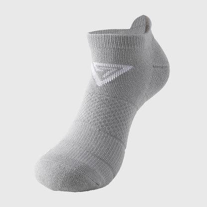 Triangle Print Cotton Ankle Compression Socks(7 Pairs) - Grey - EU40-44(US7-10) - image 5