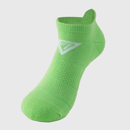 Triangle Print Cotton Ankle Compression Socks(7 Pairs) - Green - EU40-44(US7-10) - image 9